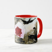 ROMANTISCHER VALENTINSCHREIBER, ROTWACHS SIEGEL MO TASSE (VorderseiteRechts)