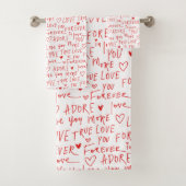 Romantischer Valentinstag Badhandtuch Set (Insitu)