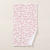 Romantischer Valentinstag Badhandtuch Set (Handtuch)