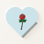 Romantischer Valentinstag Elephant Notizblock (Rückseite)
