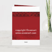 Romantischer Valentinstag Feiertagskarte (Rückseite)