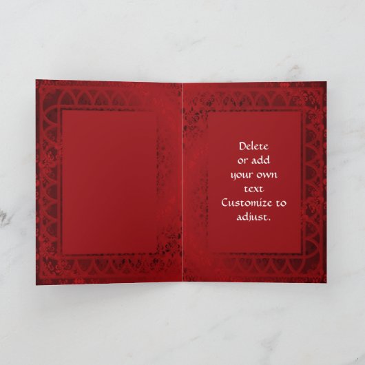 Romantischer Valentinstag Feiertagskarte (Innenseite)