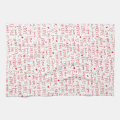 Romantischer Valentinstag Geschirrtuch (Horizontal)