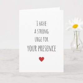 Romantischer Valentinstag habe ich eine starke Urn Karte