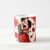 Romantischer Valentinstag-Herzbecher – Liebesgesch Kaffeetasse (Mittel)