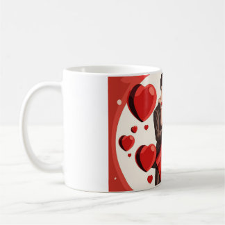 Romantischer Valentinstag-Herzbecher – Liebesgesch Kaffeetasse