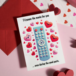 Romantischer Valentinstag | Ich hielt den Film an Feiertagskarte