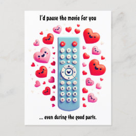 Romantischer Valentinstag | Ich hielt den Film an Feiertagspostkarte