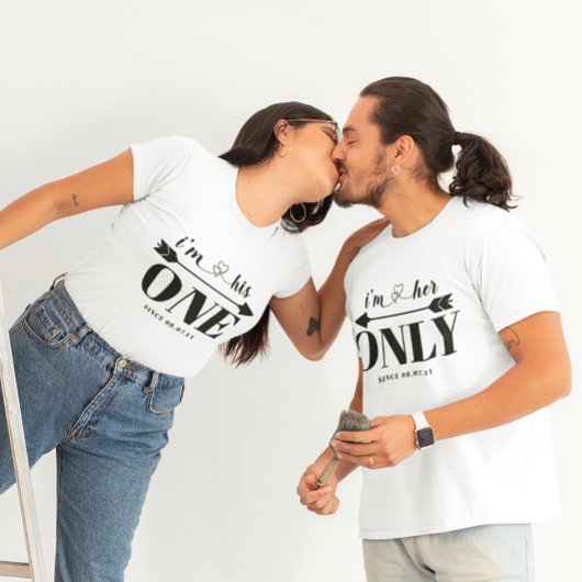 Romantischer Valentinstag ihrer einzigen Flitterwo T-Shirt