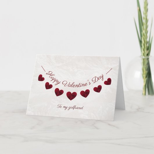 Romantischer Valentinstag Karte (Vorderseite)