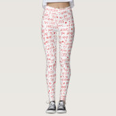 Romantischer Valentinstag Leggings (Vorderseite)