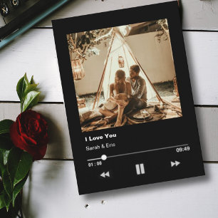 romantischer Valentinstag Liebesmusik-Player Karte