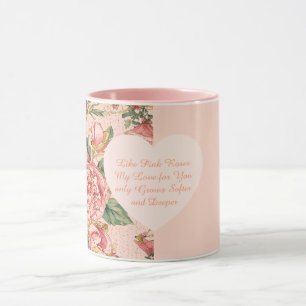 Romantischer Valentinstag mit wunderschönen Rosen Tasse
