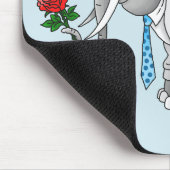 Romantischer Valentinstag Mousepad (Ecke)