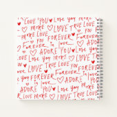 Romantischer Valentinstag Notizblock (Rückseite)