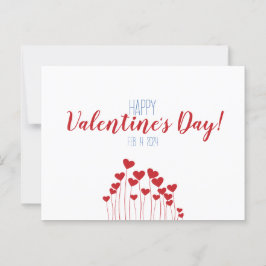 Romantischer Valentinstag Postkarte
