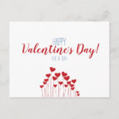 Romantischer Valentinstag Postkarte (Vorderseite)