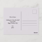 Romantischer Valentinstag Postkarte (Rückseite)