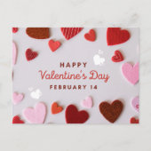 Romantischer Valentinstag Postkarte (Vorderseite)