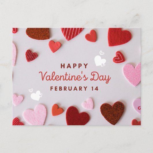 Romantischer Valentinstag Postkarte (Vorderseite)