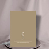 Romantischer Vintag Gold Monogram Wedding Dance Einladung