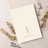 Romantischer Vintag Gold Monogram Wedding Dance Einladung