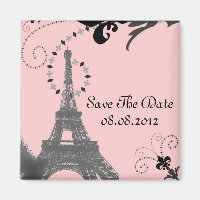 Romantischer Vintage Eiffelturm Paris Hochzeit