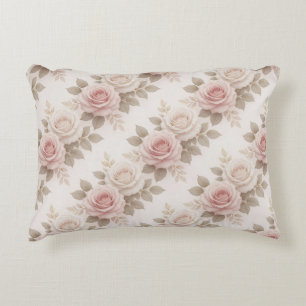🌸 Romantischer Vintage-Rosa-Blumen-Gartenstil 🌸 Dekokissen