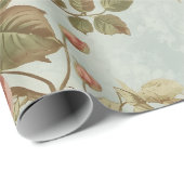 Romantischer Vintage-Rosengarten Geschenkpapier (Rolleneckpunkt)