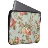 Romantischer Vintage-Rosengarten Laptopschutzhülle (Vorne Rechts)