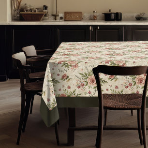 Romantischer Vintager floraler Gemütlicher Shabby  Tischdecke