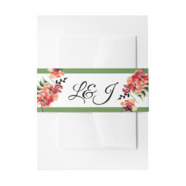 Romantischer Vintager Garten | Hochzeit Einladungsbanderole