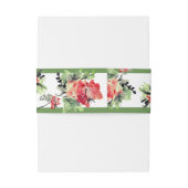 Romantischer Vintager Garten | Hochzeit Einladungsbanderole (Rückseitenbeispiel)