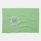 Romantischer, Vintager Kranz Personalisiert Geschirrtuch (Horizontal)