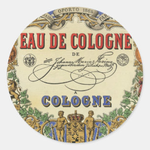 Romantischer Vintager Pariser Parfüm-Aufkleber Runder Aufkleber