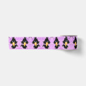 Romantischer Vogel mit Blumen Funny Ribbon Satinband (Vorderseite)