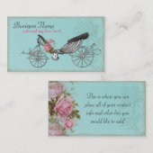 Romantischer Wagen Visitenkarte (Vorne/Hinten)