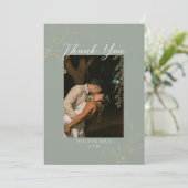 Romantischer Wald Danke Karte (Stehend Vorderseite)