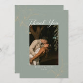 Romantischer Wald Danke Karte (Vorne/Hinten)