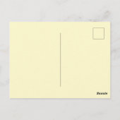 Romantischer Wasserfarben-Brautstrauß Postkarte (Rückseite)