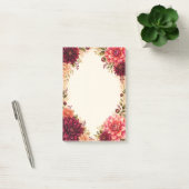 Romantischer Wasserfarben-Dahliengarten Post-it Klebezettel (Büro)
