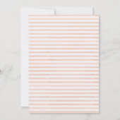 Romantischer Wasserfarbenburgund mit geometrischer Einladung (Rückseite)