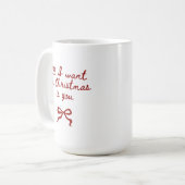 Romantischer Weihnachts-Tassen-Geschenk für Sie od Kaffeetasse (Vorderseite Links)