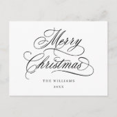 Romantischer Weihnachtsskrieg Postkarte (Vorderseite)