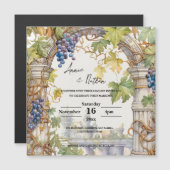 Romantischer Weinberg Einladung (Vorne/Hinten)