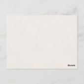 Romantischer Weinberg Einladung Postkarte (Rückseite)