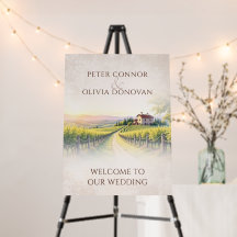 Romantischer Weinberg Rustikale Hochzeit Begrüßung