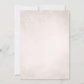 Romantischer Weinberg Rustikale Hochzeit Einladung (Rückseite)