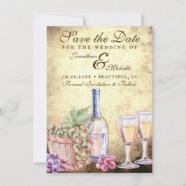 Romantischer Weinkeller Weinkultur und Erde Save The Date