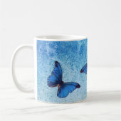 Romantischer weißer Schmetterling Kaffeetasse (Links)